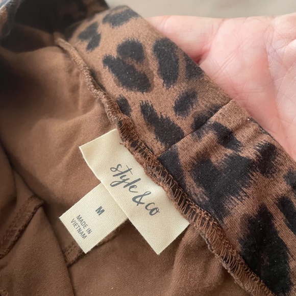 Animal-Print Pull-On Leggings - Picture 2 of 6